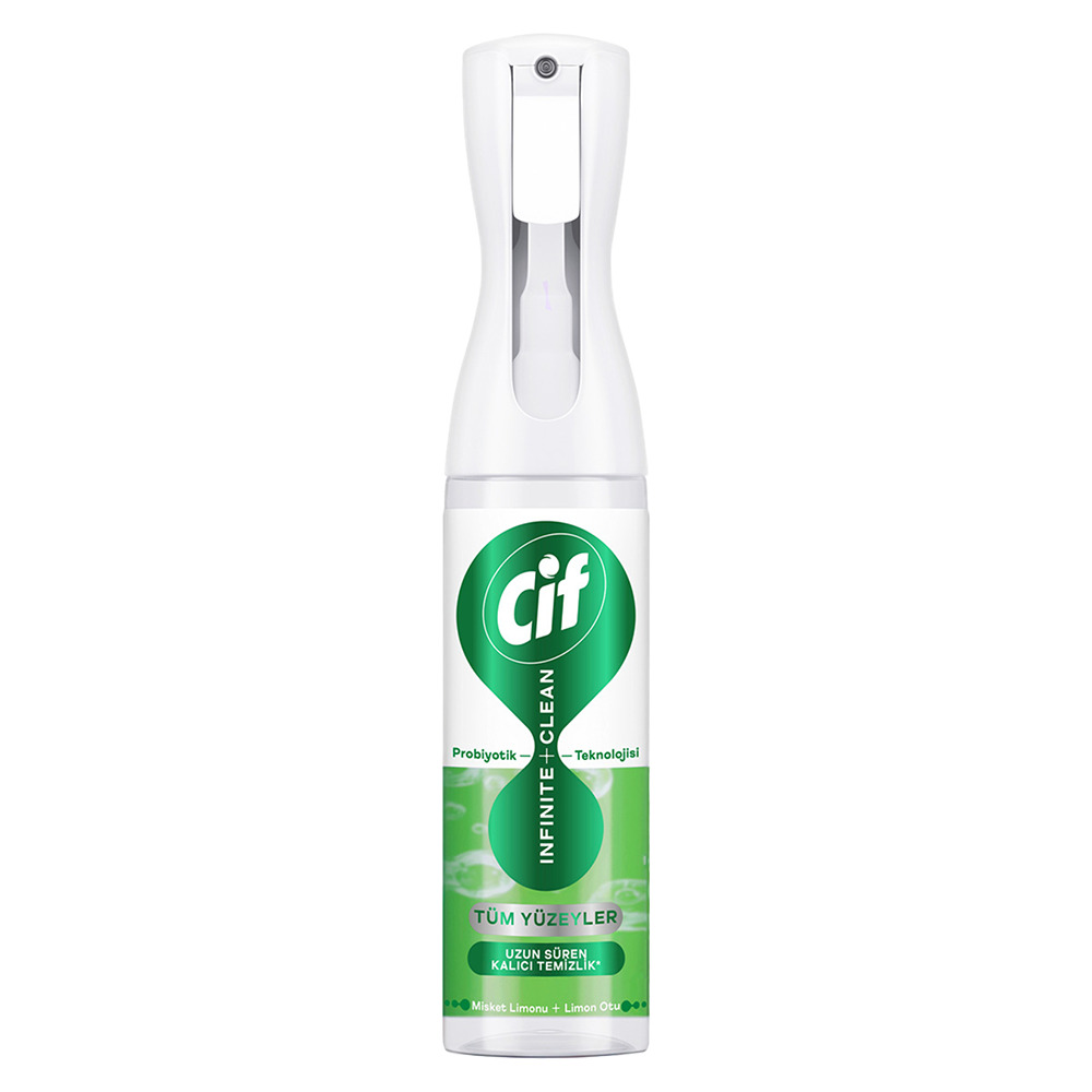Cif İnfinite Clean Sprey Misket Limonu+Limon Otu 280Ml