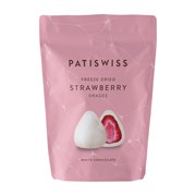 Patiswiss Beyaz Çikolata Kaplı Dondurullarak Kurutulmuş Çilek Draje 80Gr