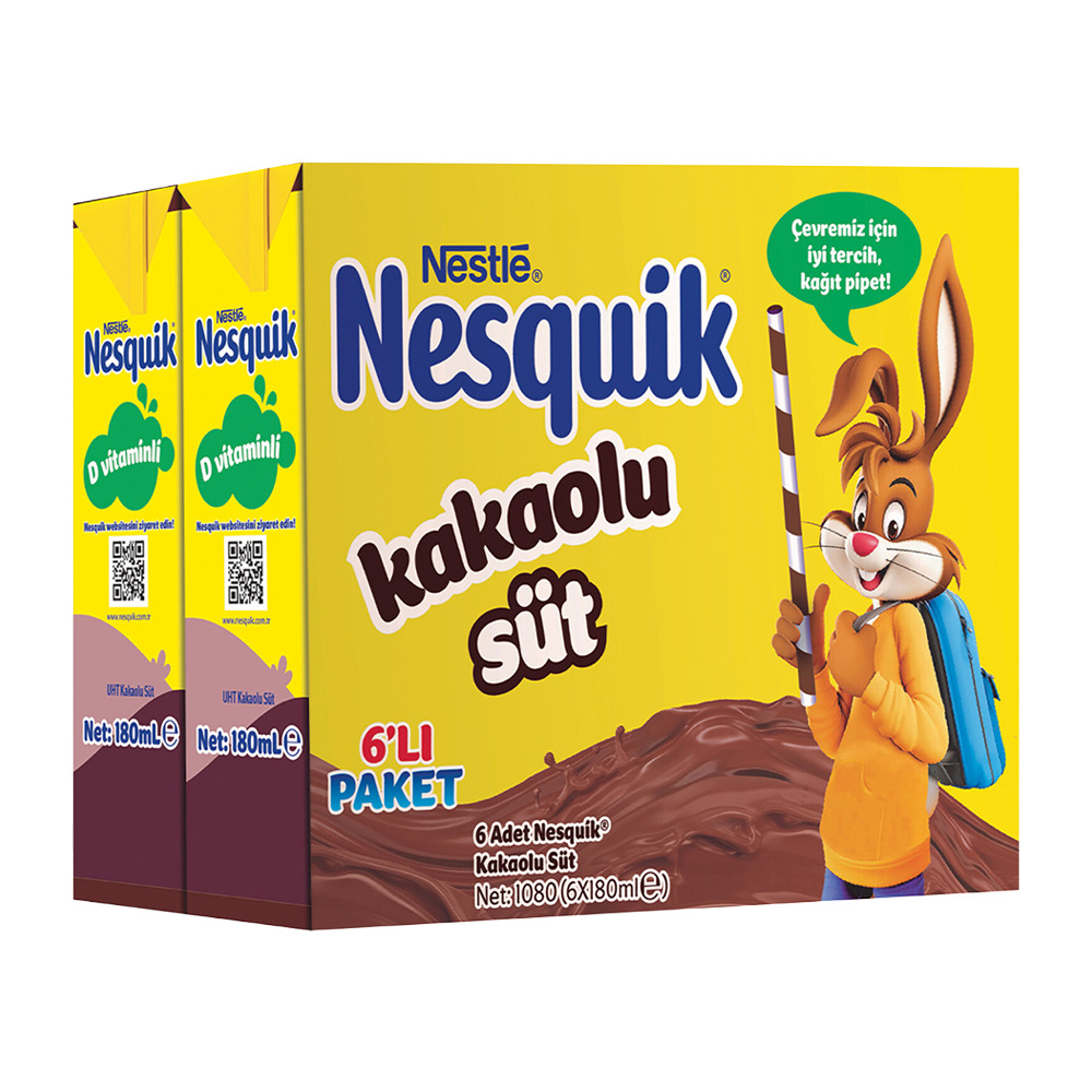 Nestle Kakaolu Süt Nesquik 6*180 Ml 