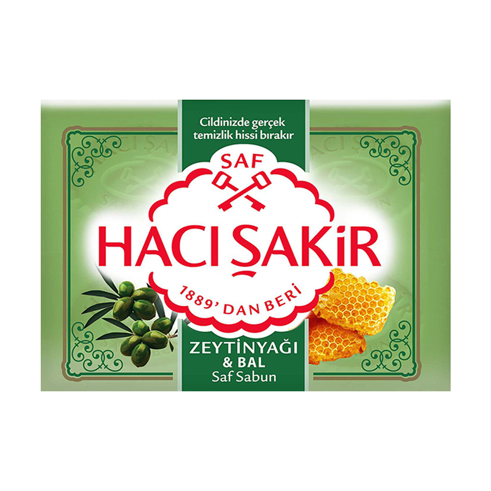 Hacı Şakir Zeytinyağı & Bal Saf Banyo Sabunu Kalıp Sabun 4x150 gr