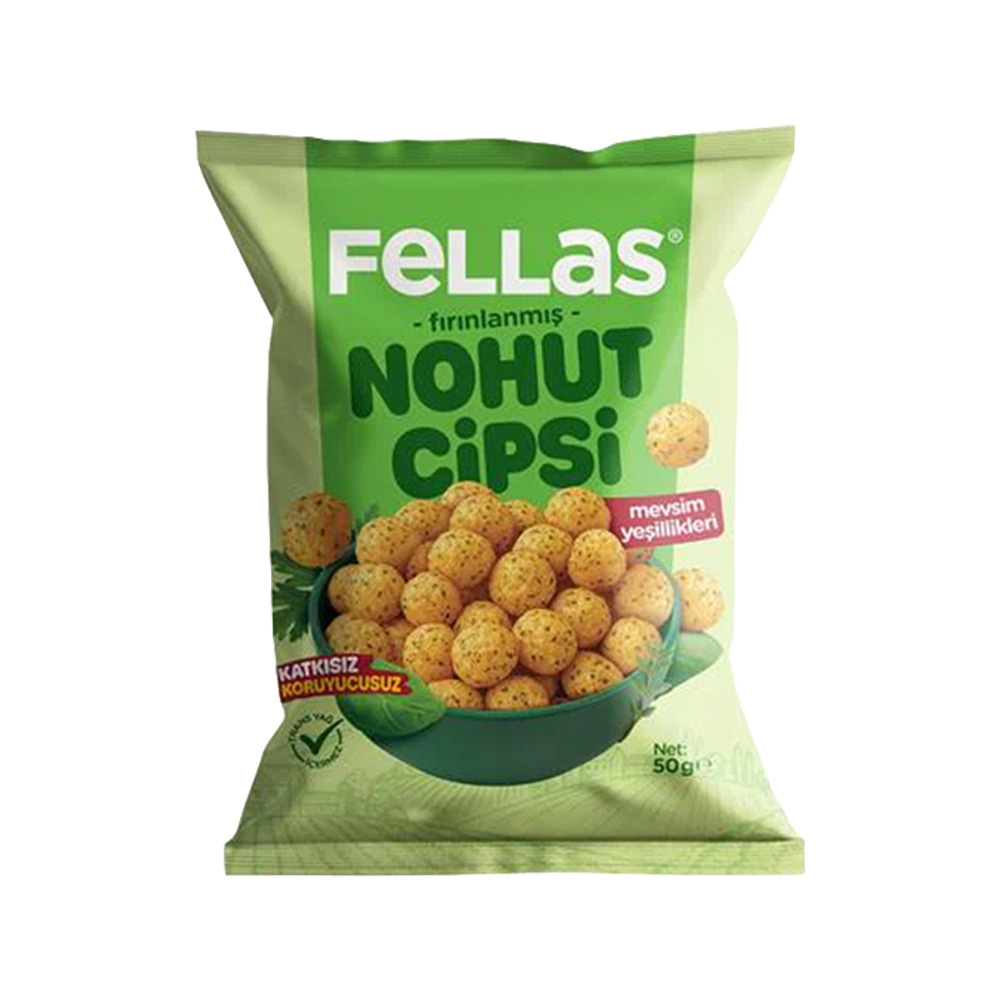 Fellas Mevsim Yeşillikleri Nohut Cips 50 Gr