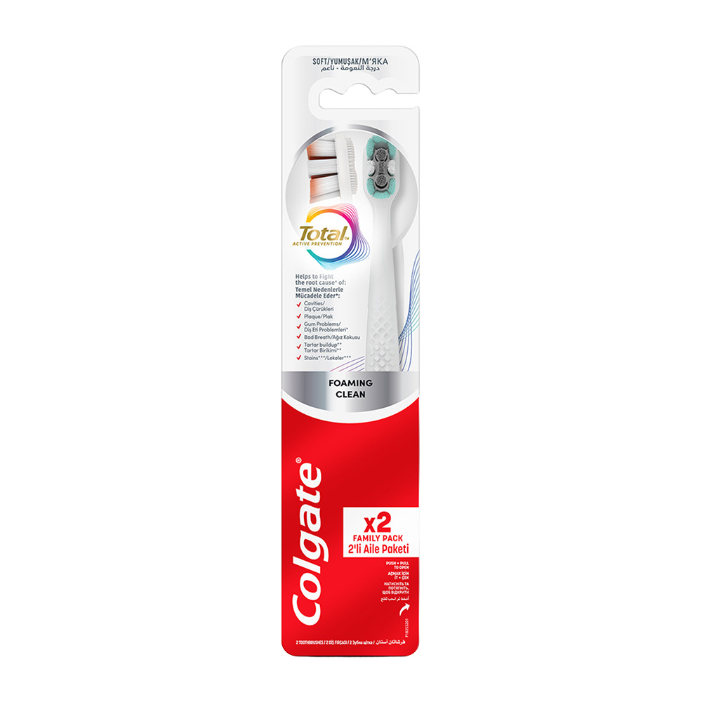 Colgate Diş Fırçası Foaming Clean 1+1'li Yumuşak