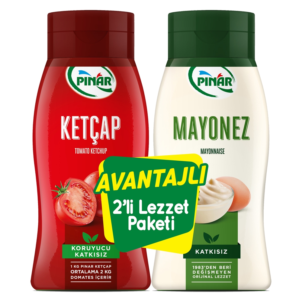 Pınar Ketçap 420 Gr + Mayonez 350 Gr