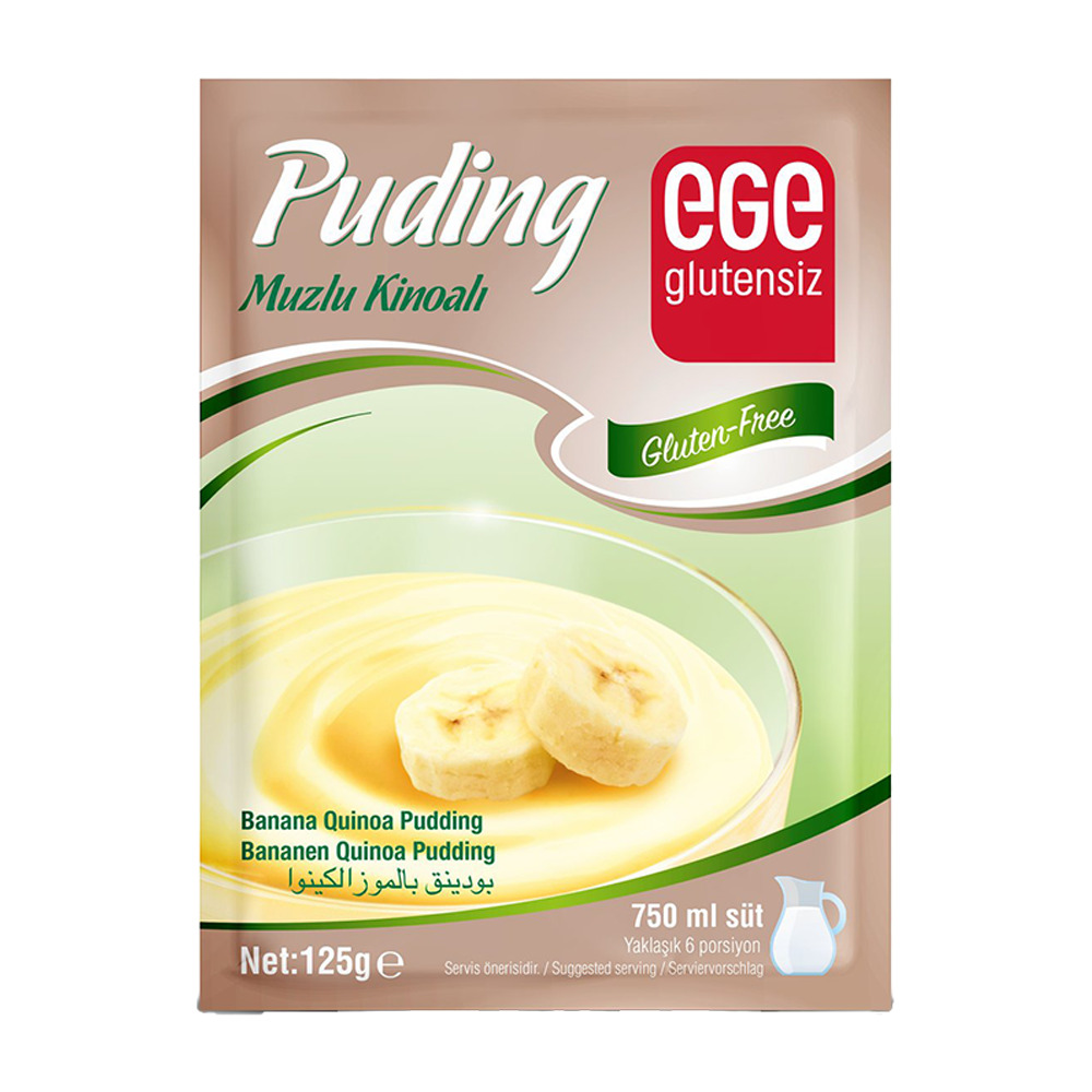 Ege Glutensız Puding 125Gr Muzlu Kınoalı.