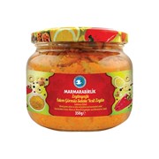 Marmara Birlik Soslu Yeşil Zeytin Cam 350 Gr 