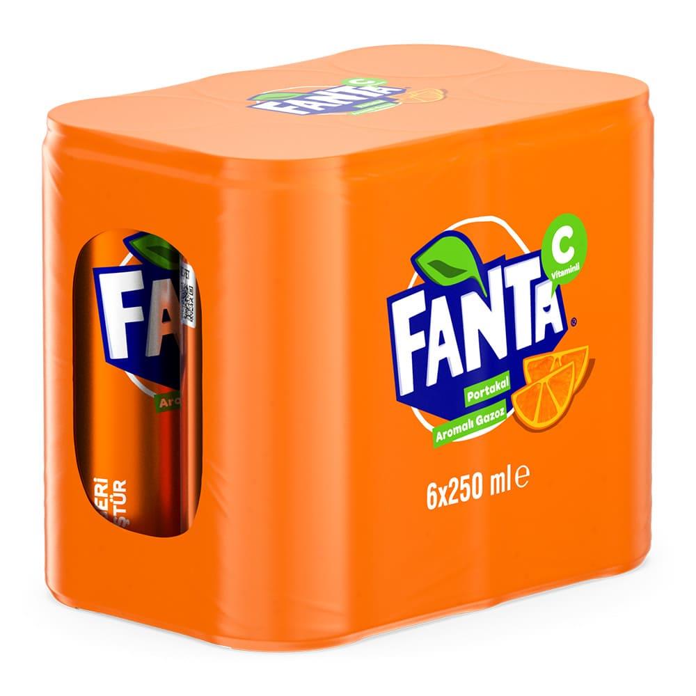 Fanta Portakal 6*250Ml Kutu