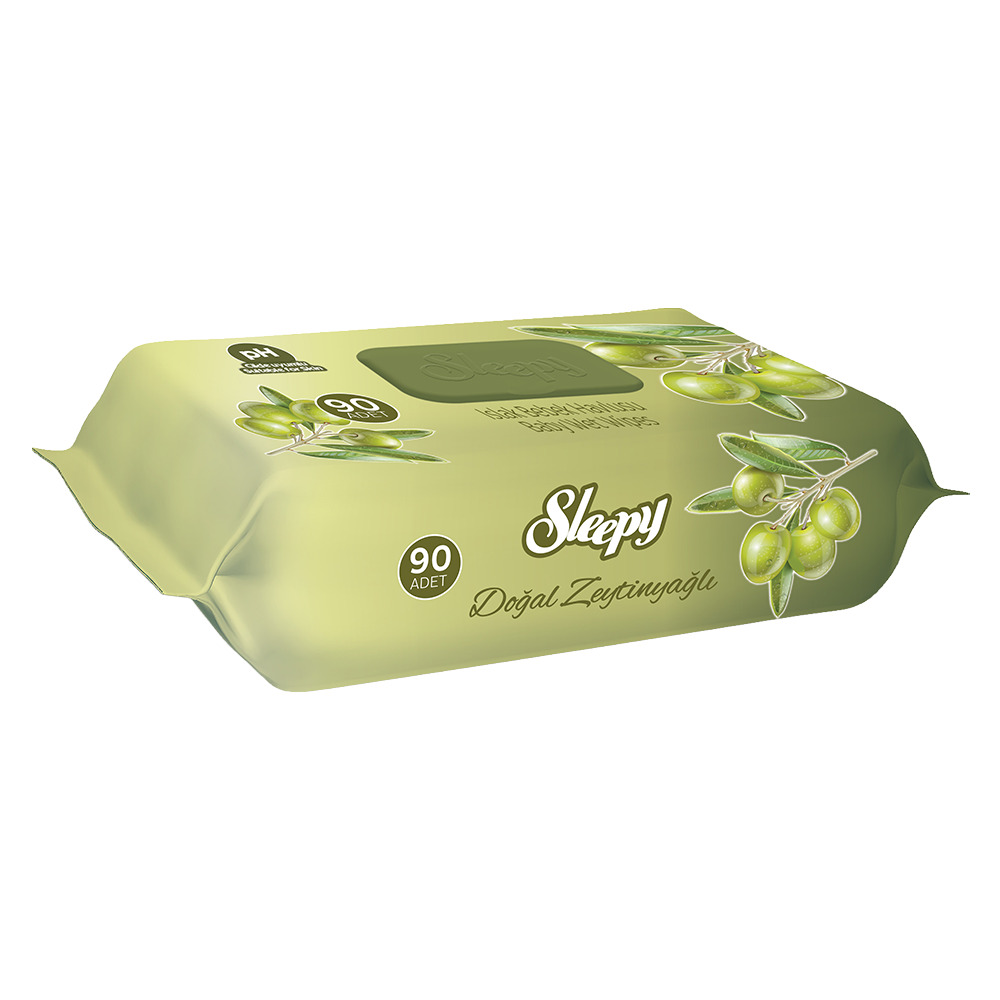 Sleepy Islak Havlu Doğal 90 Lı