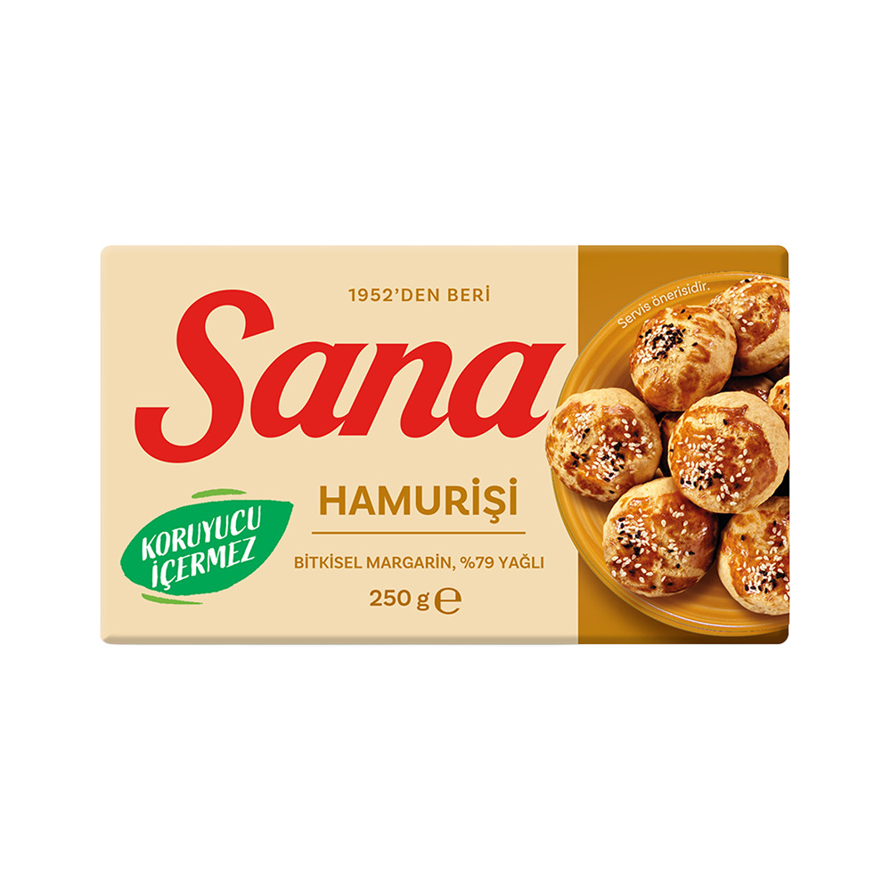 Sana Hamurişi Margarin 250 Gr Paket.