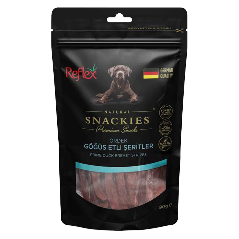 Reflex Snackies Ördek Göğsü Etli Şeritler 90Gr