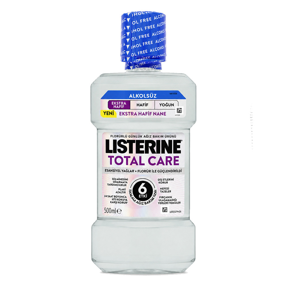 Listerine Total Care Extra Hafif  Nane Ağız Gargarası 500 Ml
