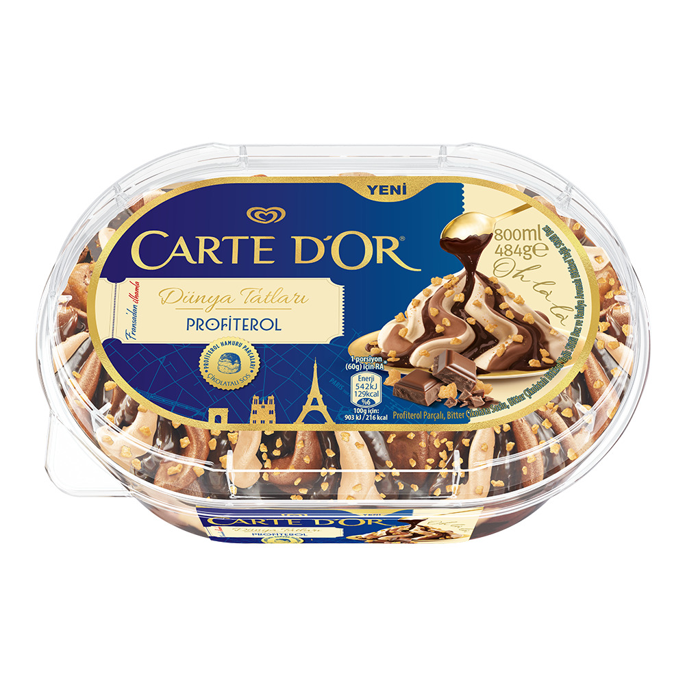 Algida Carte D'or Sel Profiterol 800Ml
