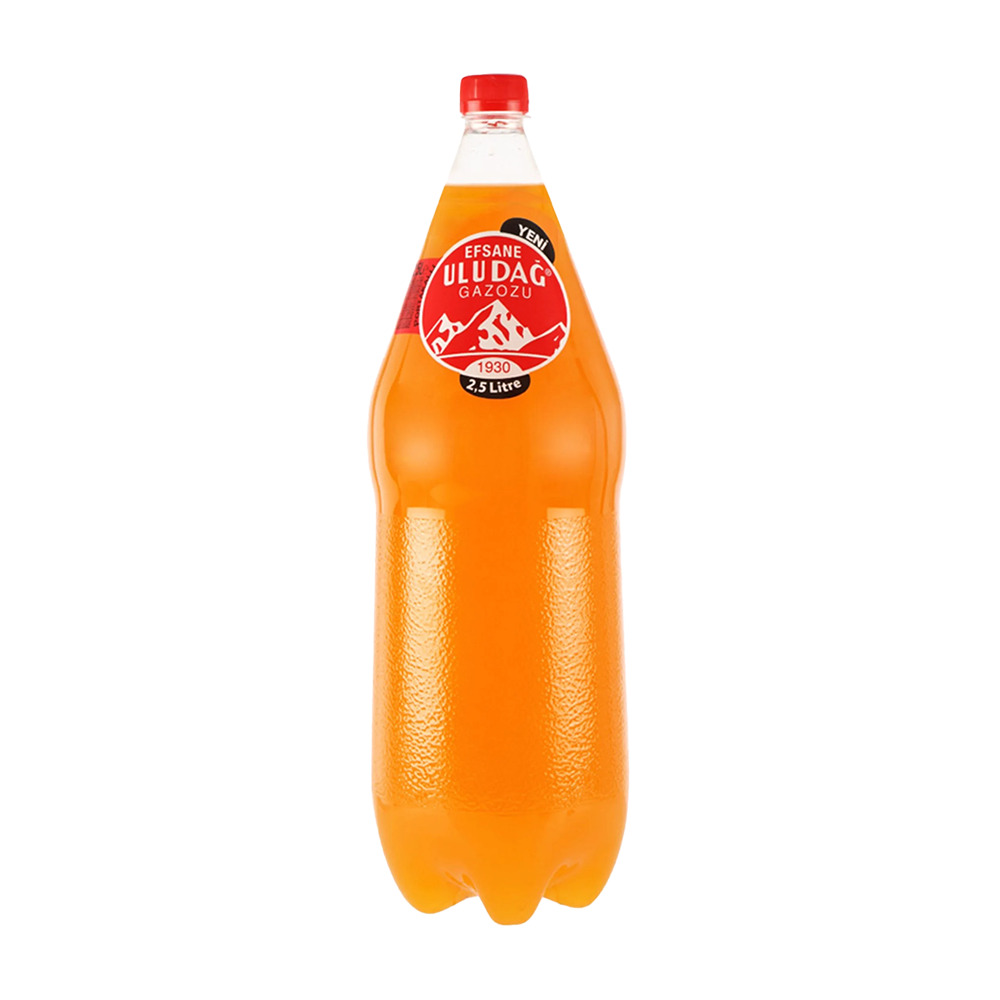 Uludağ Efsane Gazoz Portakallı 2,5 Lt Pet Daha Az Şekerli